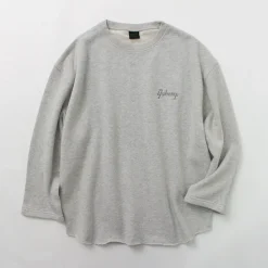 GOHEMP / Loose Round 7/10 Sleeve Light Ounce Sweat T-Shirt