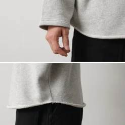 GOHEMP / Loose Round 7/10 Sleeve Light Ounce Sweat T-Shirt