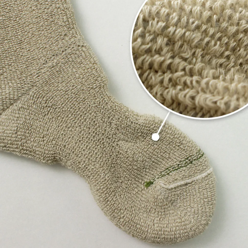 GOHEMP / Low Gauge Pile Crew Socks