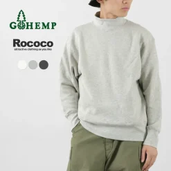 GOHEMP / Mock Neck Sweatshirt
