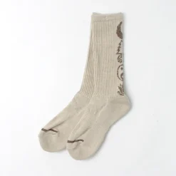 GOHEMP / Patterned Pile Crew Socks