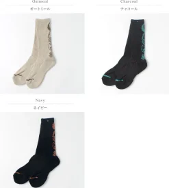 GOHEMP / Patterned Pile Crew Socks