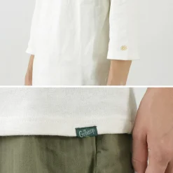 GOHEMP / Sunblend warmer Baseball sleeve crew t-shirt