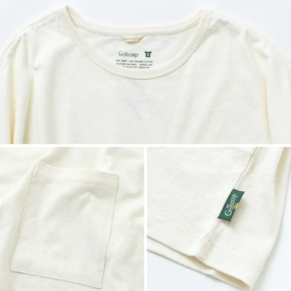 GOHEMP / Wide Pockets T-Shirt