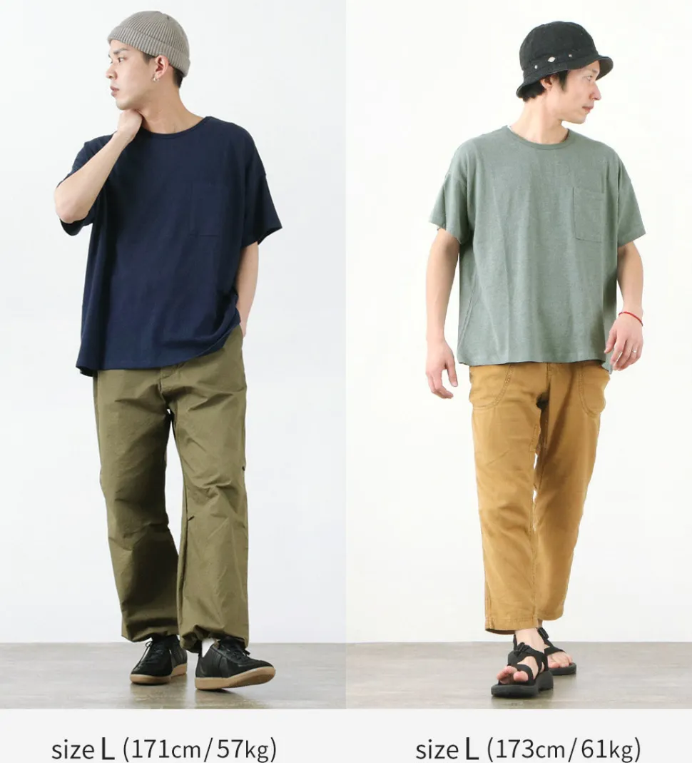 GOHEMP / Wide Pockets T-Shirt