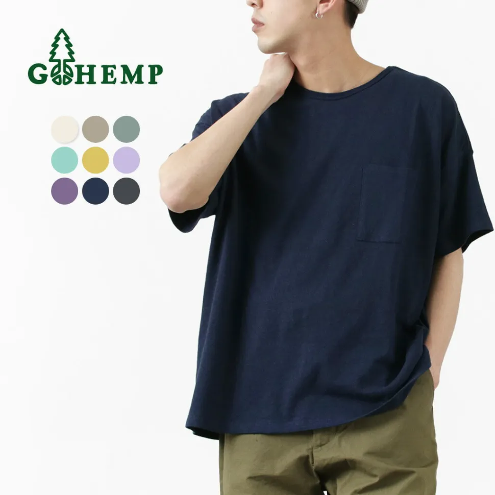 GOHEMP / Wide Pockets T-Shirt