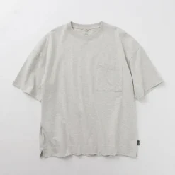 GOHEMP / Wide slit T-shirt Heather