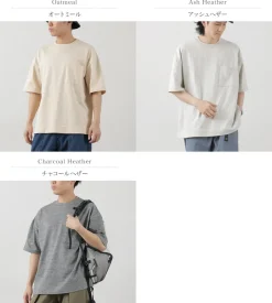 GOHEMP / Wide slit T-shirt Heather