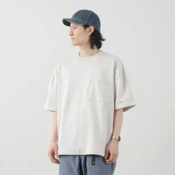 GOHEMP / Wide slit T-shirt Heather