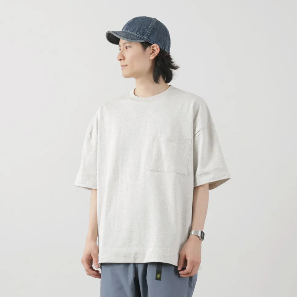 GOHEMP / Wide slit T-shirt Heather