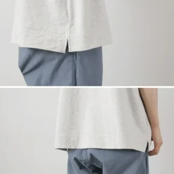 GOHEMP / Wide slit T-shirt Heather