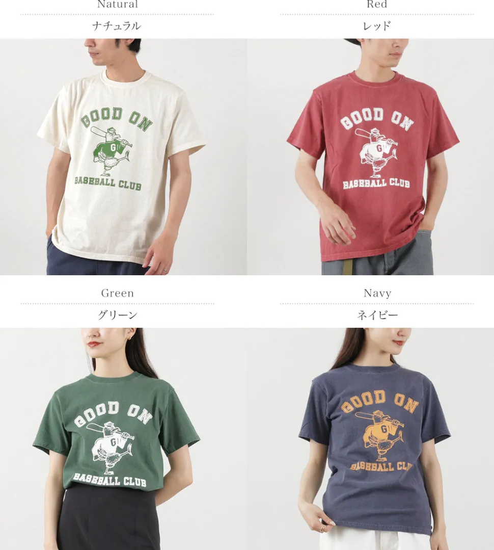 GOOD ON / Baseball Club Short Sleeve T-Shirt