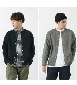 GOOD ON / Crew Sweatshirt Cardigan