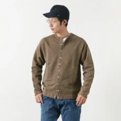 GOOD ON / Crew Sweatshirt Cardigan