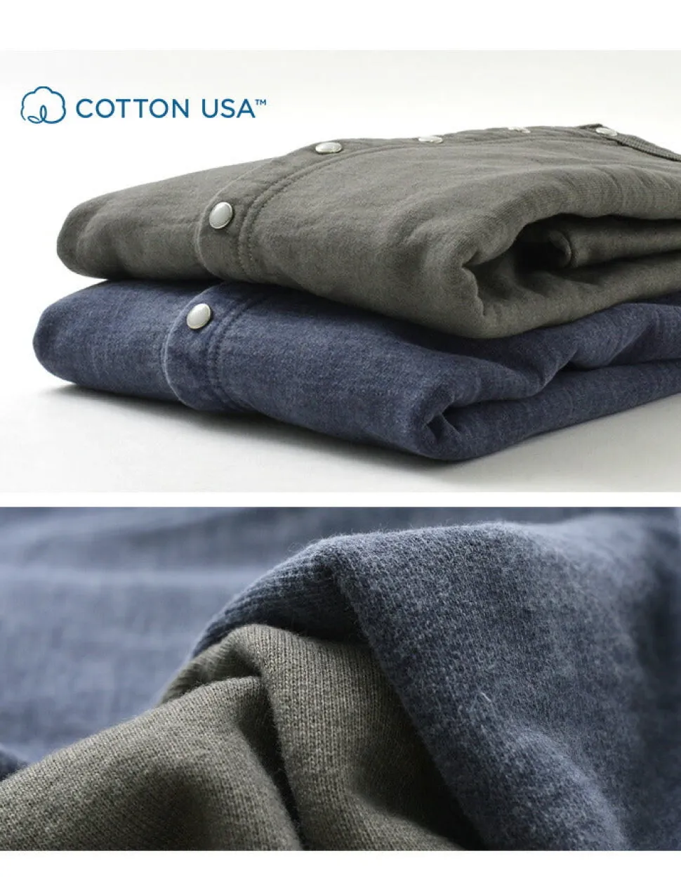 GOOD ON / Crew Sweatshirt Cardigan