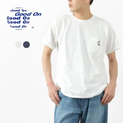 GOOD ON / GO BOY Hanging embroidery short sleeve pocket