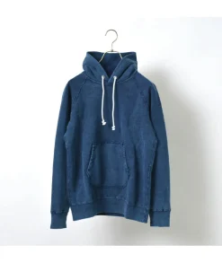 GOOD ON / GOBW1203 IS Indigo Raglan Pullover Hooded Sweatshirt