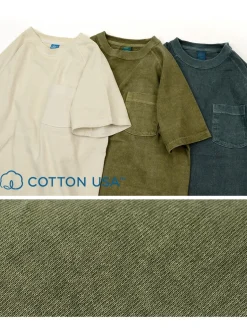 GOOD ON / GOST1101 Raglan heavy pocket T-shirt short sleeve