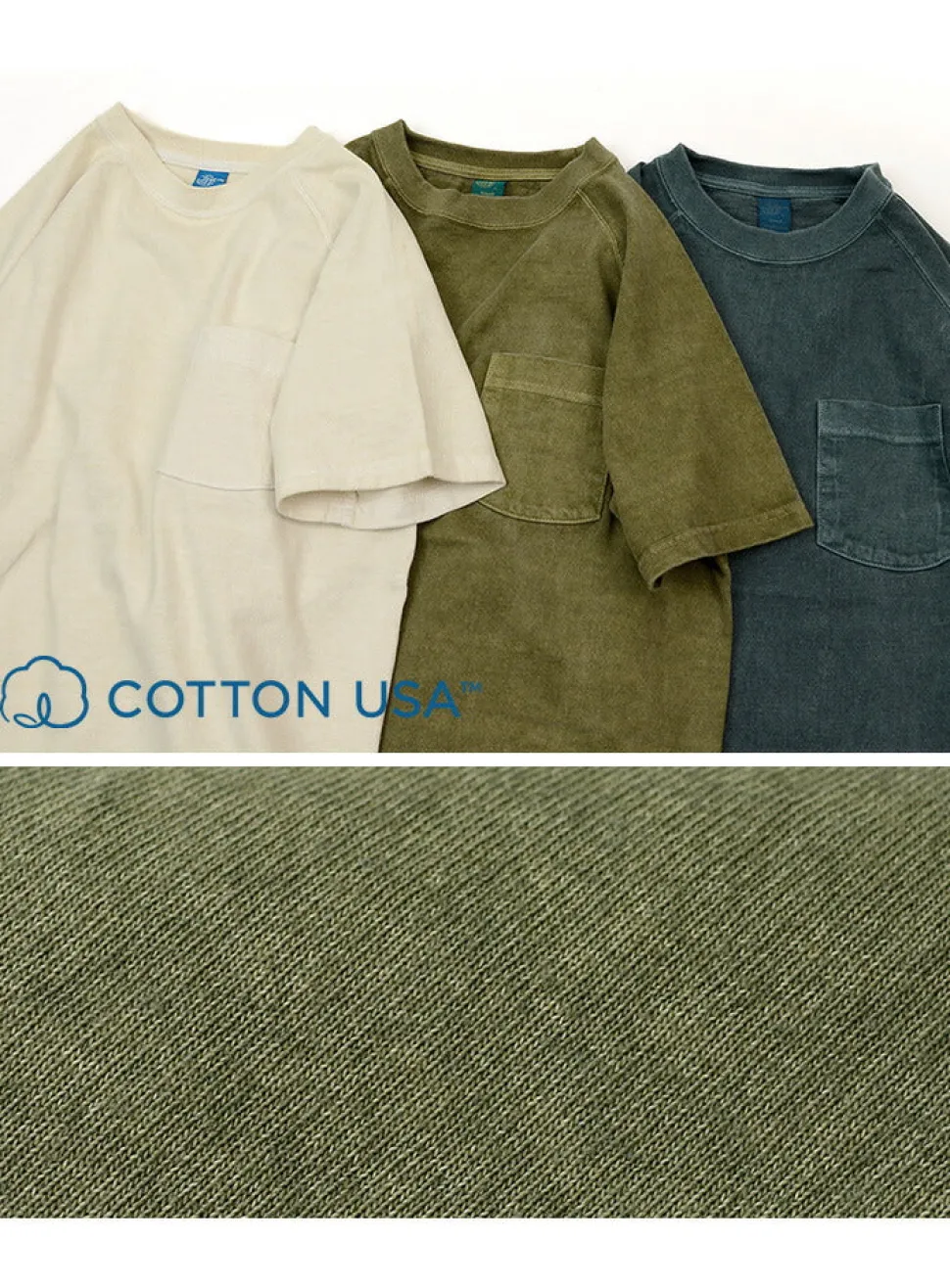 GOOD ON / GOST1101 Raglan heavy pocket T-shirt short sleeve