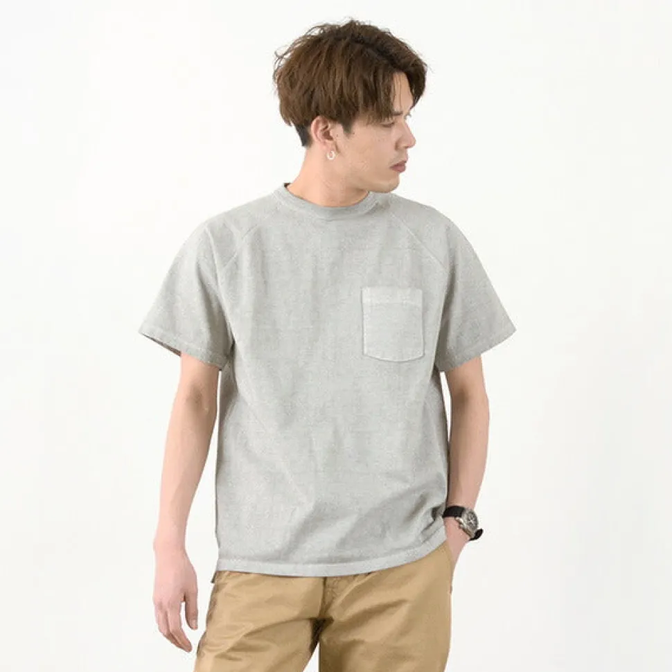 GOOD ON / GOST1101 Raglan heavy pocket T-shirt short sleeve