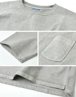 GOOD ON / GOST1101 Raglan heavy pocket T-shirt short sleeve