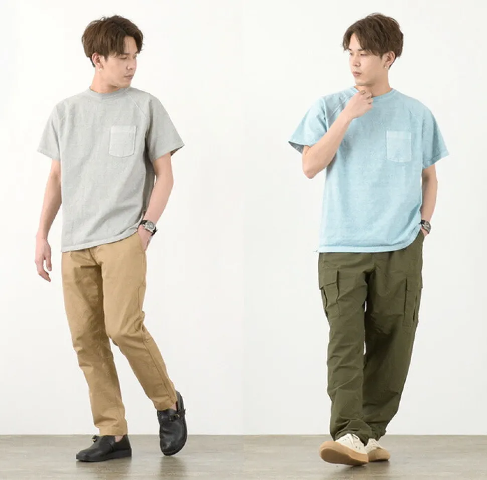 GOOD ON / GOST1101 Raglan heavy pocket T-shirt short sleeve