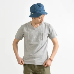 GOOD ON / GOST1408 Short sleeve V-neck pocket T-shirt