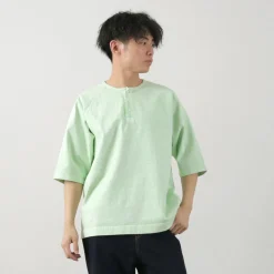GOOD ON / Half Sleeve Heavy Retro Henry Neck T-Shirt