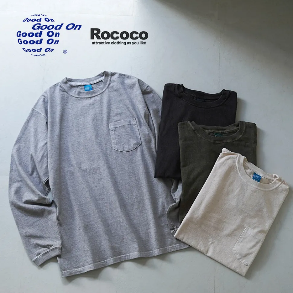 GOOD ON / Long Sleeve Pocket Crew T-Shirt