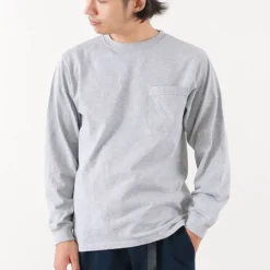 GOOD ON / Long Sleeve Pocket Crew T-Shirt