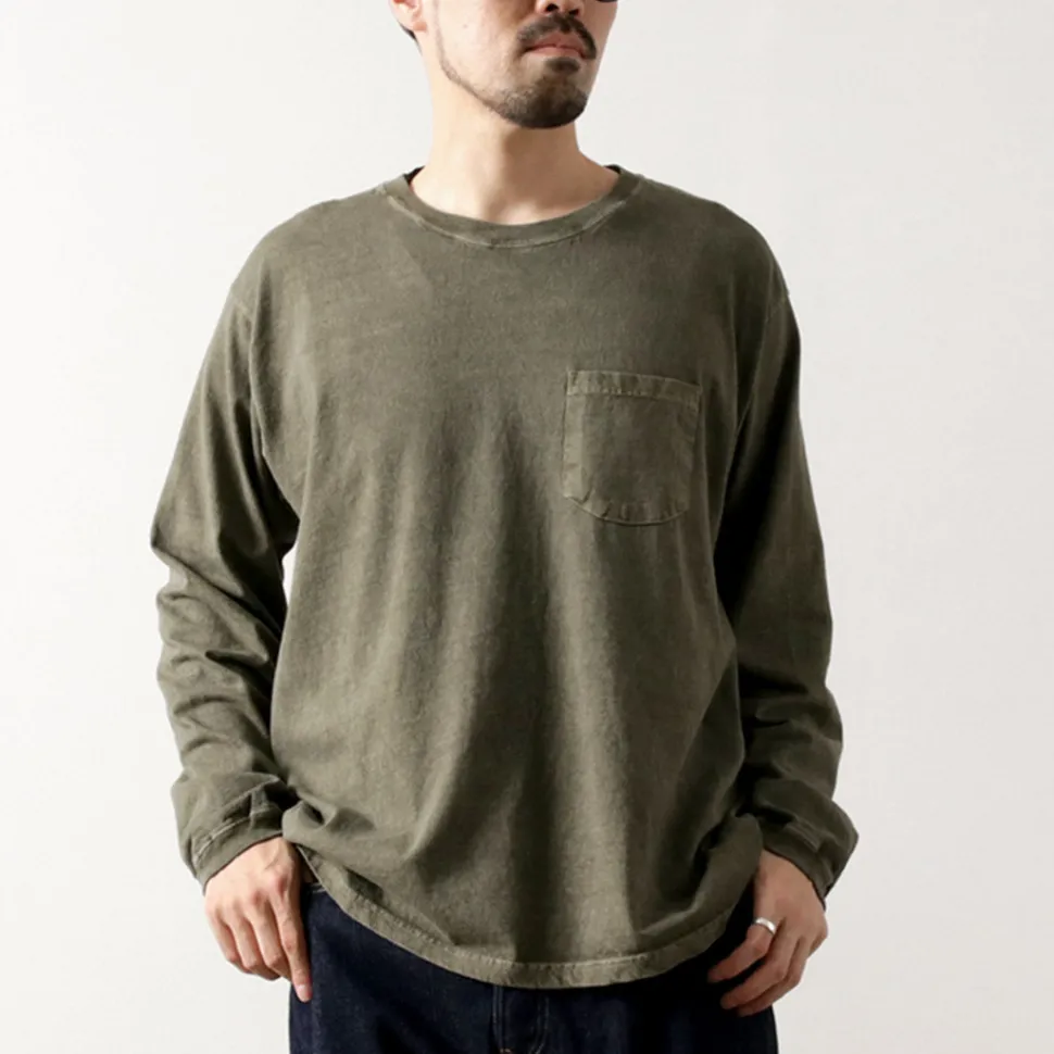 GOOD ON / Long Sleeve Pocket Crew T-Shirt