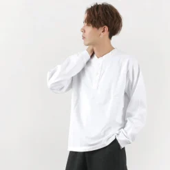 GOOD ON / L/S heavy henley T
