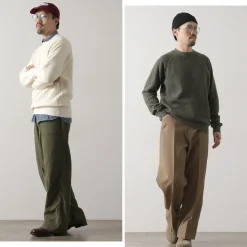 GOOD ON / Quilted Long Sleeve Raglan Crewneck Shirt Photoelectron