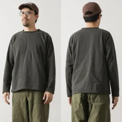 GOOD ON / Reversible Striped Long Sleeve Crew T-Shirt GOLT2407