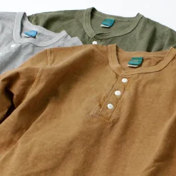 GOOD ON / Short sleeve henley neck T-shirt