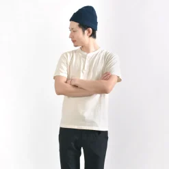 GOOD ON / Short sleeve henley neck T-shirt