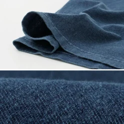 GOOD ON / Short Sleeve Henley T-Shirt / Indigo Shave