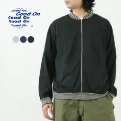 GOOD ON / Striped Rib Tee Track Jacket