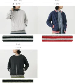 GOOD ON / Striped Rib Tee Track Jacket