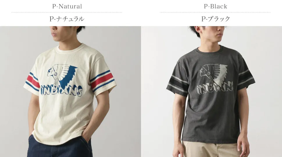 GOOD ON / Vintage Sleeve Indian S/S T-Shirt