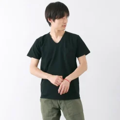 GOODWEAR / Coded short sleeve V-neck pocket T-shirt