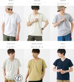 GOODWEAR / Coded short sleeve V-neck pocket T-shirt