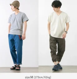 GOODWEAR / Coded short sleeve V-neck pocket T-shirt