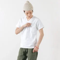 GOODWEAR / Coded short sleeve V-neck pocket T-shirt