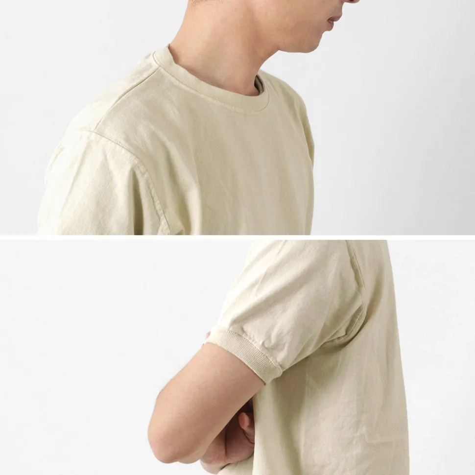 GOODWEAR / Crew Neck Short Sleeve T-Shirt Cuff and Hem Rib