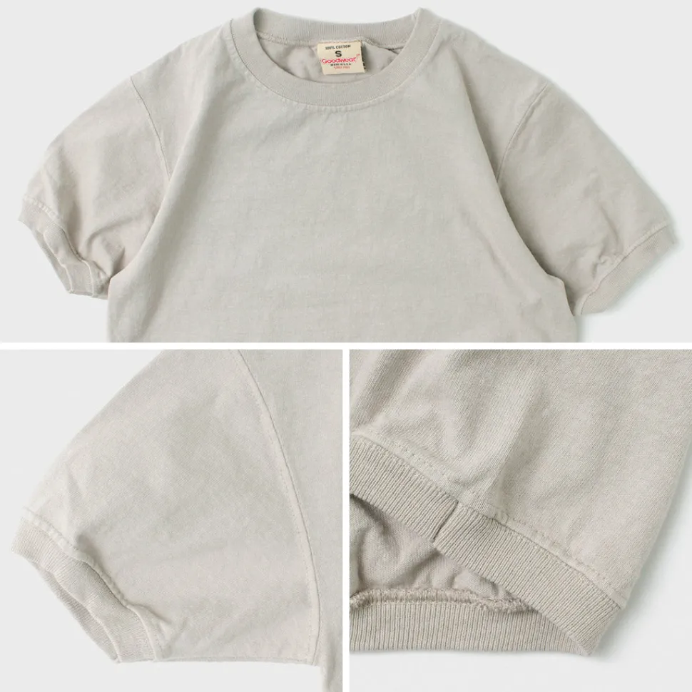 GOODWEAR / Crew Neck Short Sleeve T-Shirt Cuff and Hem Rib