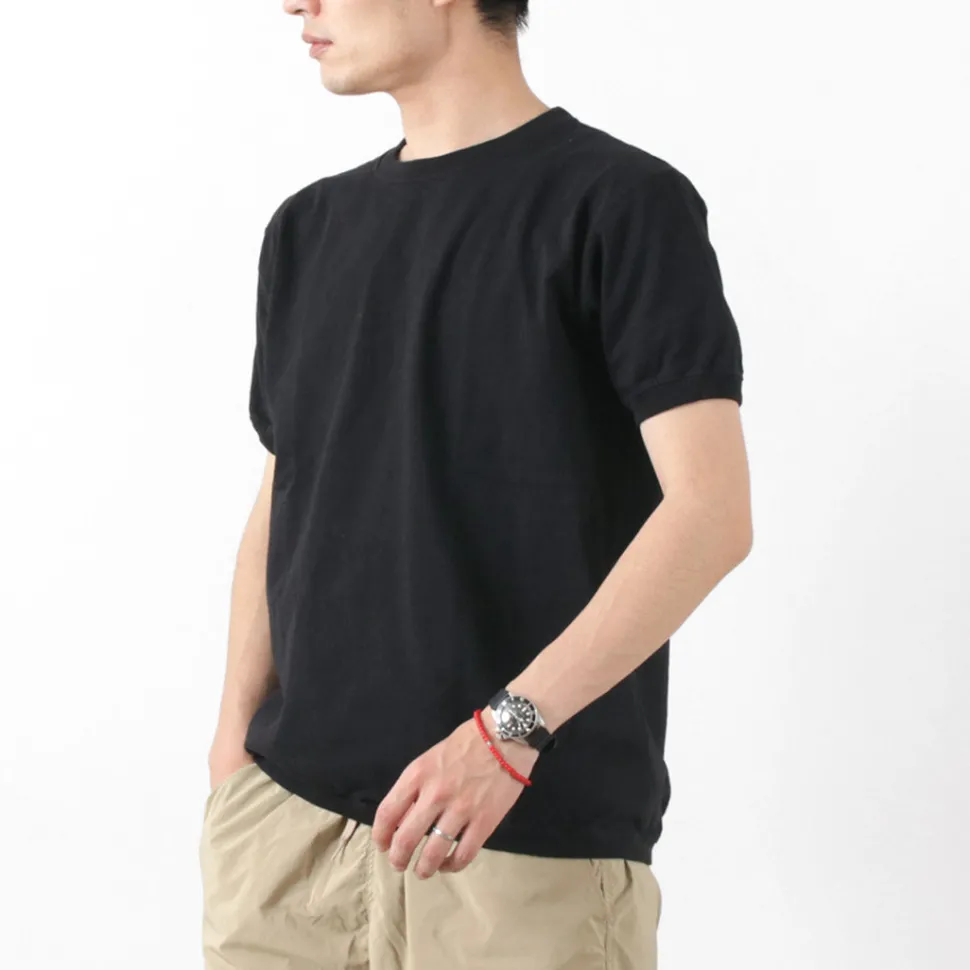 GOODWEAR / Crew Neck Short Sleeve T-Shirt Cuff and Hem Rib