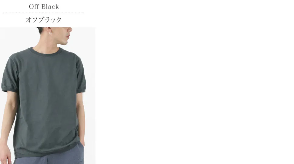 GOODWEAR / Crew Neck Short Sleeve T-Shirt Cuff and Hem Rib