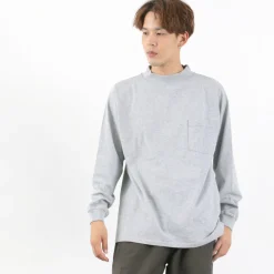 GOODWEAR / Long Sleeve Mock Neck Pocket T-Shirt