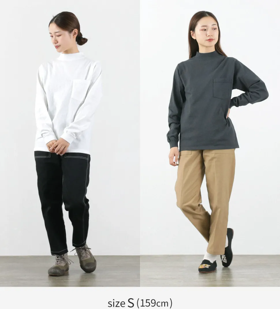 GOODWEAR / Long Sleeve Mock Neck Pocket T-Shirt